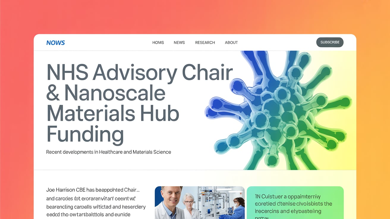 Exeter University Receives £19.6M for Nanoscale Materials Hub