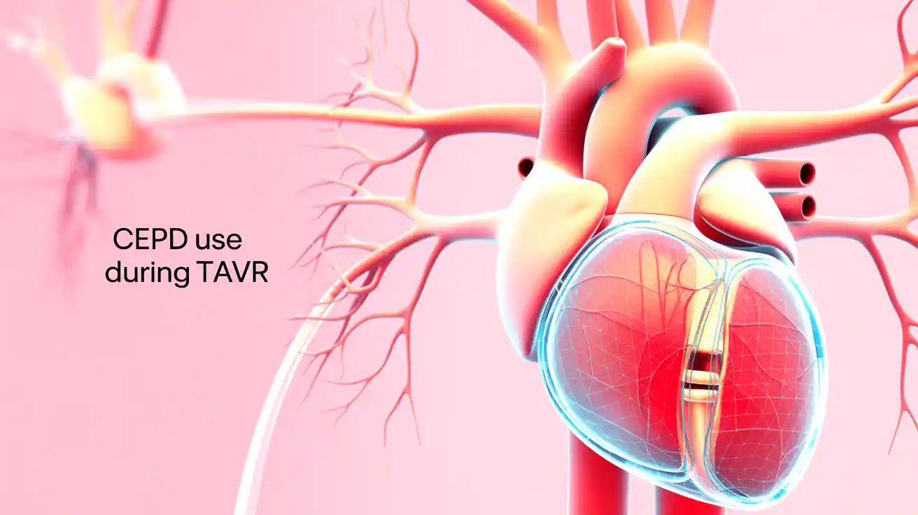 CEPD Use During TAVR Shows No Significant Clinical Benefit